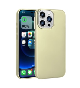 iPhone 15 Pro Max Kılıf Premier Silikon Kılıf (Gold)