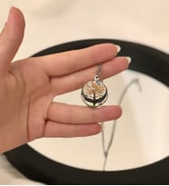Hayat Ağacı Zincir Kolye (Sarı)