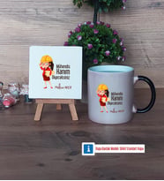 Mühendisler Günü Hediyesi Dekoratif Taş, Kupa Bardak Kırmızı Hediye (Model 8)