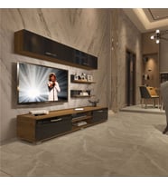 Decoraktiv Eko 5 Mdf Dvd Tv Ünitesi Tv Sehpası (Pera - Siyah)