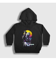 Presmono Unisex Çocuk Beyaz Thom Yorke Radiohead Kapüşonlu Sweatshirt 104638tt (Siyah)