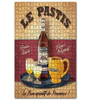 Cakapuzzle Le Pastis Menü Afişi Görseli Puzzle Yapboz MDF (Ahşap) (500 Parça)