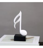 Ev Dekor Aksesuarları Dekoratif Sanat Nota El Sanatları Oturma Odası Masa Süsleri Onaltılık (Beyaz)
