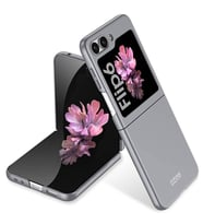 Galaxy Z Flip 6 Kılıf Zore Sert Kıpta Kapak (Gri)