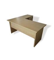 Vena Oscar L Ofis Çalışma Masası 160x155x75cm (Akçaağaç Rengi )