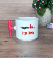 Fizyoterapist Hediye Sepeti Kupa Bardak T Kulplu, Kalemlik ve Ahşap Telefon Standı Tıp Bayramı Hediyesi (Model 1)