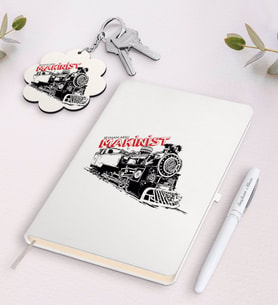 BK Gift Kişiye Özel Makinist Siyah Defter Kalem Ve Anahtarlık Hediye Seti (Model 2)