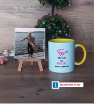 Teyze Daha Cool Fotoğraflı Dekoratif Taş, Kupa Bardak Beyaz Hediye (Model 7)