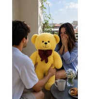 100 Cm Papyonlu Büyük Ayıcık (%100 Yerli) (Sarı)