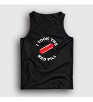 Presmono Unisex Beyaz I Took The Red Pill Ideology Atlet 447948tt (Siyah)