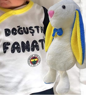 Fanatik Miniklere Özel Peluş Uyku ve Oyun Arkadaşı Bunny Tavşan -65 cm (Sarı)