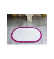 Amazon Ev Jüt Kapı Önü Paspası 50x80 (SEÇENEKLİ) (Fuşya-Beyaz)