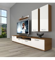 Decoraktiv Eko 5200D Mdf Tv Ünitesi Tv Sehpası (Beyaz - Kahverengi)