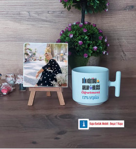 Din Kültürü Öğretmeni Fotoğraflı Dekoratif Taş, Kupa Bardak Beyaz Hediye Öğretmenler Günü Hediyesi (Model 12)