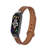 Xiaomi Mi Band 7 KRD-68 Deri Kordon (Kahverengi)