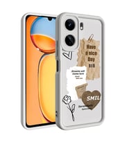 Redmi 13C Kılıf Kamera Korumalı Baskılı Arka Yüzey Klas Kapak (Beyaz)