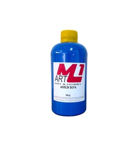 M1 ART Akrilik Boya 500.GR - 15 Farklı Renk Seçeneği - Ahşap, Tuval, Seramik , Duvar ,Taş (Mavi)