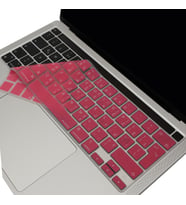 McStorey Macbook Pro M1-M2 ile Uyumlu Klavye Koruyucu A2338 A2289 A2251 A2141 UK Arapça Baskılı (Açık Pembe)