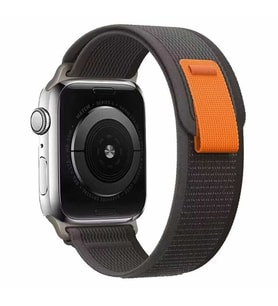 Apple Watch Ultra 49mm Zore KRD-77 Hasır Kordon (Siyah)