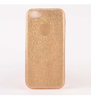 Uyumlu Model Apple iPhone 5 5S SE Kılıf Simli Parlak Shining Kapak (Gold)