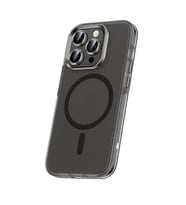 iPhone 15 Pro Max Kılıf Airbagli Magsafe Wireless Şarj Özellikli Klaptika Kılıf (Siyah)