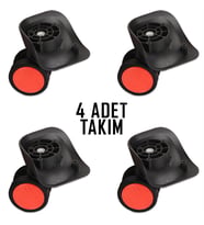 My Valice Valiz Tekerleği Çift Teker 01 4 Adet (Kırmızı)