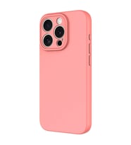 Vendas iPhone 15 Pro Uyumlu Kılıf Lansman Serisi Kadife İç Yüzeyli Yumuşak Dokulu Silikon Kapak (Pembe)