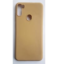 GALAXY A11 YUMUŞAKKILIF+EKRAN KORUYUCU (Gold)