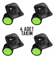 My Valice Valiz Tekerleği Çift Teker 01 4 Adet (Yeşil)