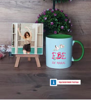 Ebeye Hediye Fotoğraflı Dekoratif Taş, Kupa Bardak Beyaz Hediye Tıp Bayramı Ebeler Günü Hediyesi (Model 14)