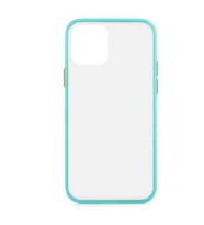 Apple iPhone 12 Mini Kılıf Fri Mat Yüzey Renkli Kenar Kılıf (Turkuaz)