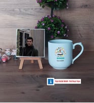 Blogger Fotoğraflı Dekoratif Taş, Kupa Bardak Beyaz Hediye (Model 5)
