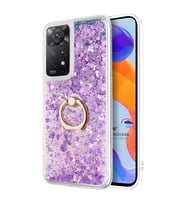 Microsonic Xiaomi Redmi Note 12 Pro 4G Kılıf Glitter Liquid Holder Pembe (Mor)