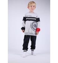 Nexactive Kız Erkek Çocuk Alt Üst 2'li Spor Eşofman Takım 50039-50071 (Gri)