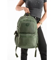 Unisex Sırt Çantası Gülük Kullanıma Uygun Büyük Boy Seyahat Çantası 43*30 Cm Okul Çantası Su İtici (Yeşil)
