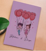 BK Gift Kişiye Özel Sevgili İsimli Sert Kapaklı Lila Defter, Sevgiliye Hediye, Doğum Günü Hediyesi, Anı Defteri (Model 5)