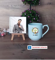 Veteriner Hekim Fotoğraflı Dekoratif Taş, Kupa Bardak Beyaz Hediye Veteriner Hekimler Günü Hediyesi (Model 5)