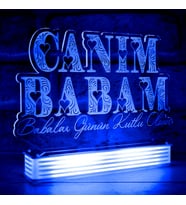 Canım Babama Hediye 3D Lamba (Mavi)
