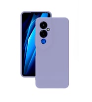 Tecno Pova 4 Pro Kılıf Kamera Korumalı Silikon Rubber Arka Kapak (Lila)