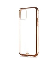 Apple iPhone 12 Mini Kılıf Mat Sert Plastik Airbagli Kılıf (Gold)