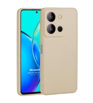 Microsonic Matte Silicone Vivo Y36 Kılıf Siyah (Gold)