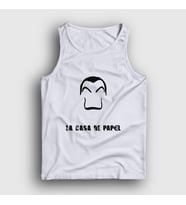 Presmono Unisex Sarı Dali La Casa De Papel Atlet 196777tt (Beyaz)