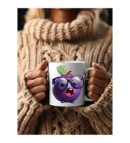 Meyve Emoji Şeklinde 3 Boyutlu Tasarım Seramik Kupa Mug - Hediyelik Kupa Bardak (11)