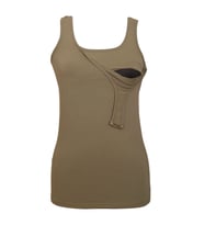 LuvmaBelly  Maternity 1501_1530 Pamuklu Lohusa Emzirme Atleti (10 Renk Mevcut) (Haki)