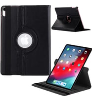 Apple Ipad Pro 12,9 inç 3 Nesil Döner Standlı Tablet Kılıfı (Siyah)