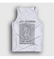 Presmono Unisex Sarı Unknown Pleasures Joy Division Atlet 87651tt (Beyaz)