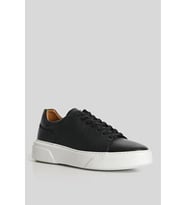 Lufian Tommy Erkek Deri Sneaker Ayakkabı (Siyah)
