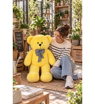 Pandamkee 80 Cm Sevgiliye Özel Hediyelik Ayı (Sarı)