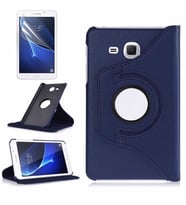 Galaxy Tab 4 T280 Zore Dönebilen Standlı Tablet Kılıfı (Lacivert)