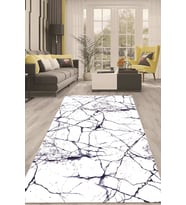 Dijital Kaymaz Taban Yıkanabilir Modern Renkli Salon Halısı Mutfak Halısı Yolluk ND-HT-415 (Lacivert)